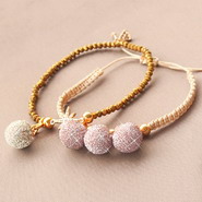 New 12 November - Glitter Pompom charms & Faceted glass Beads